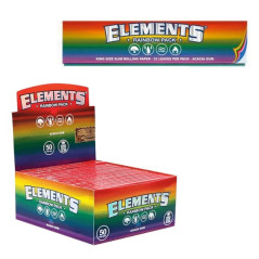 Elements Rainbow Pack – King Size Slim Papir