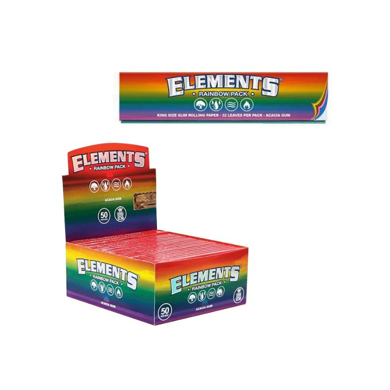 Elements Rainbow King Size Slim Papir