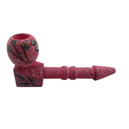 Træ Pibe Pink A 11cm