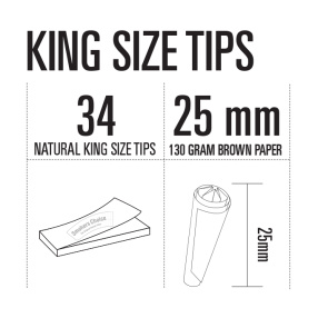 Smokers Choice King Size Brun Ubleget Filtertips
