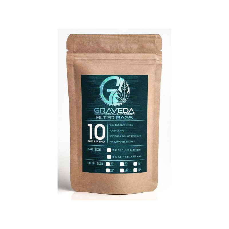 Graveda Rosin Filterposer 90 Micron 51 x 89 mm