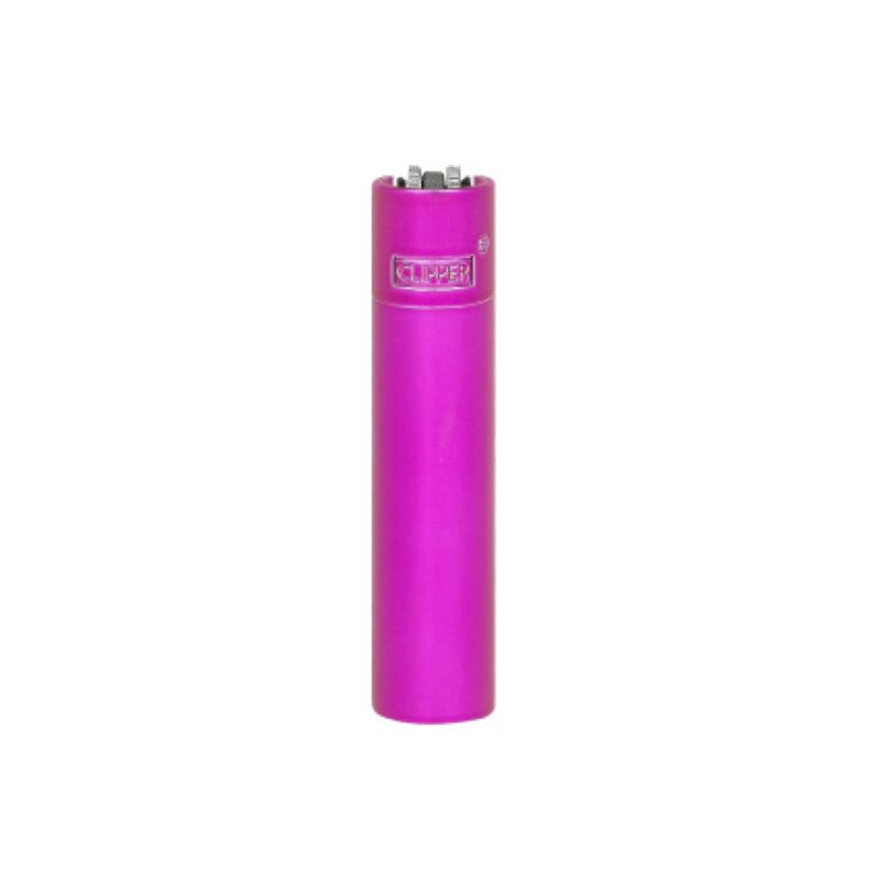 Clipper Metal Lighter Fuchsia