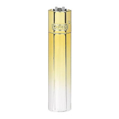 Clipper Gradient Elegance genopfyldelig lighter i guld og hvid