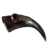 Bøffelhorn Tjubang Bruyererod Hoved 25 cm