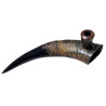 Bøffelhorn Tjubang Bruyererod Hoved 34 cm