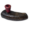 Bøffelhorn Tjubang Bruyererod Hoved 18,5 cm Bøffelhorn Tjubang Bruyererod Hoved 18,5 cm