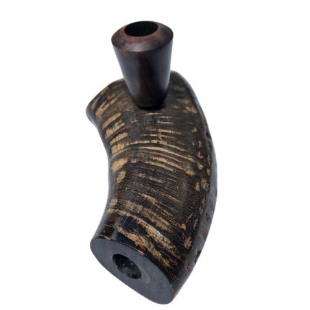 Bøffelhorn Tjubang Bruyererod Hoved 18 cm