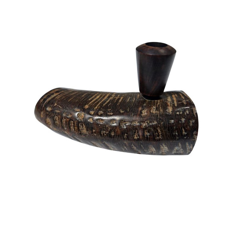 Bøffelhorn Tjubang Bruyererod Hoved 18 cm