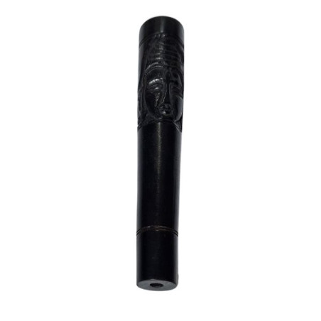 Træ Chillum Buddha Sort 14 cm
