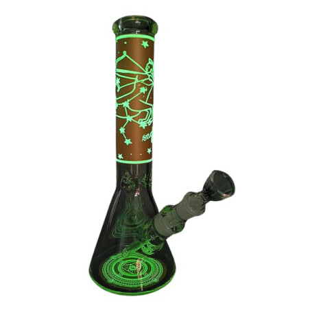 Glas Bong JJ Zodiac Yellow 35 cm