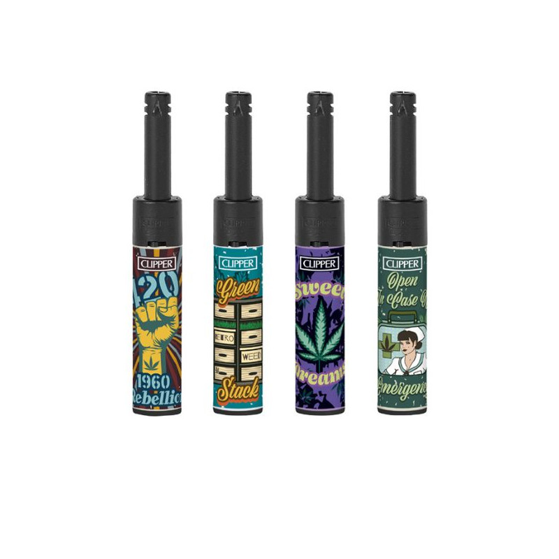 Clipper Mini Rod Lighter Retro Weed