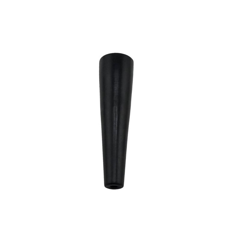 Træ Chillum Sort 10 cm Med Stenrist
