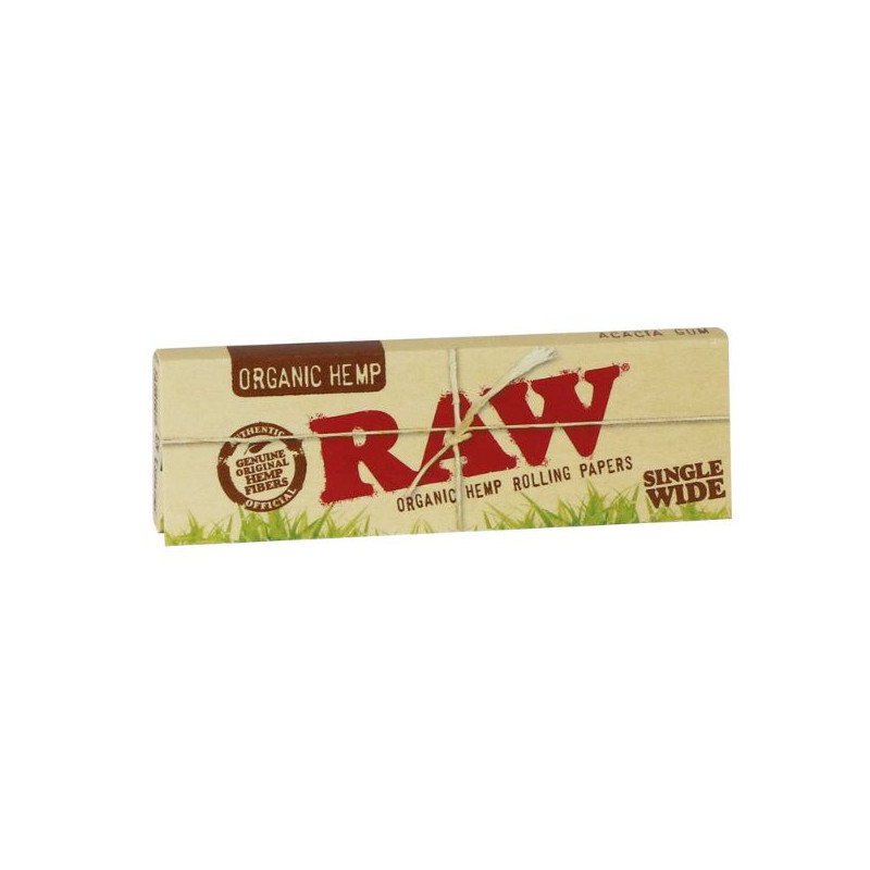 RAW Organic Hemp Single Wide Jointpapir