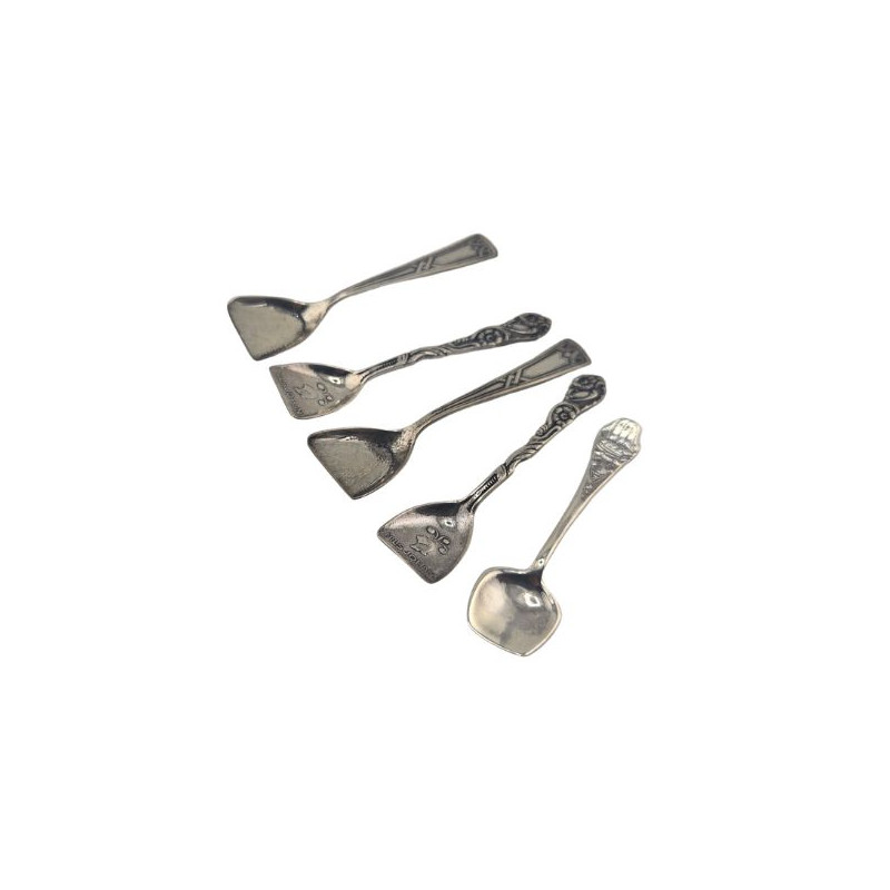 Mini Spade Ske Sølvfarvet Design 2