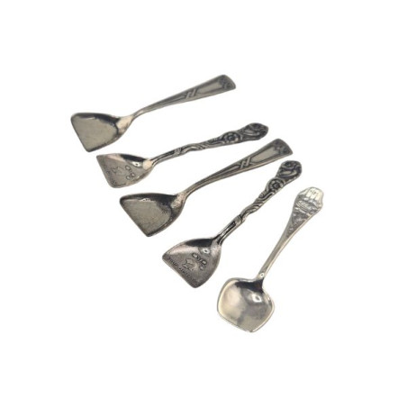 Mini Spade Ske Sølvfarvet Design 2