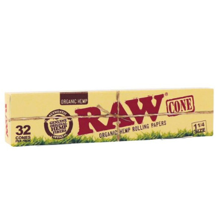 RAW Organic Hemp Cones 1¼ – 32 stk.