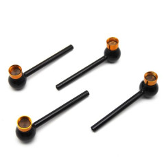 Sort Glaspibe Kugle 12 cm
