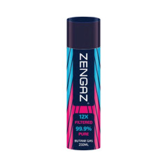 Zengaz lightergas 250 ml med 99,9 procent ren butangas og 12 gange filtrering