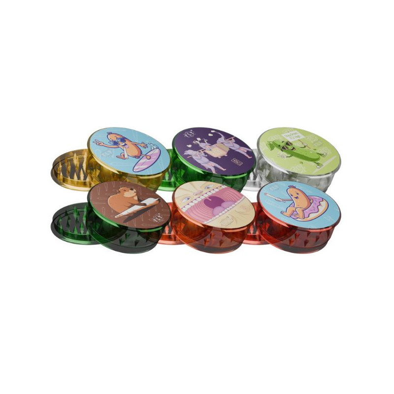 FLY Clear Plastik Grinder 63 mm