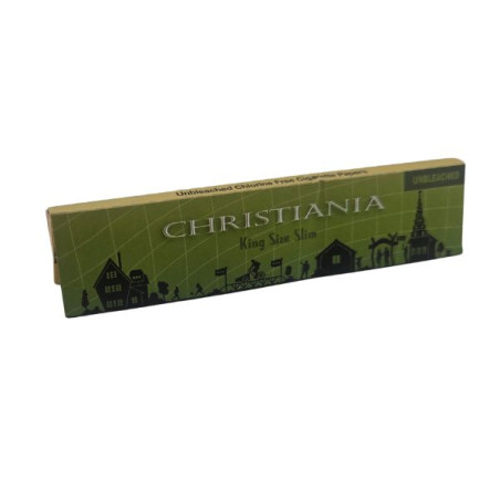 Christiania King Size Slim Unbleached – 33 stk