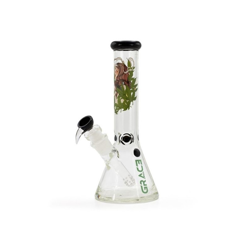 Grace Glass Leaf Goddess Beaker Bong 36 cm Grace Glass Leaf Goddess Beaker Bong 36 cm