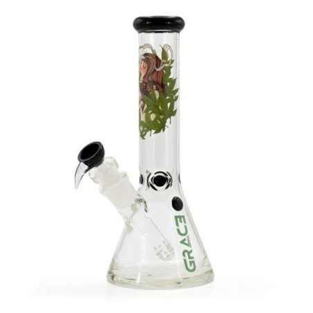 Grace Glass Leaf Goddess Beaker Bong 36 cm