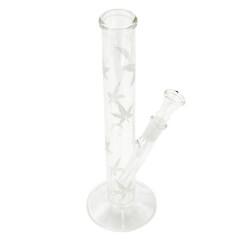 Sand Leaf Straigt Glas Bong 26 cm