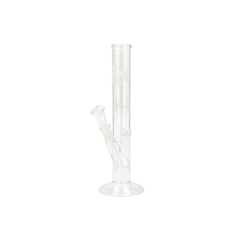 Sand Leaf Straigt Glas Bong 26 cm