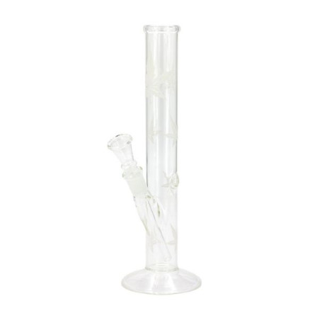 Sand Leaf Straigt Glas Bong 26 cm
