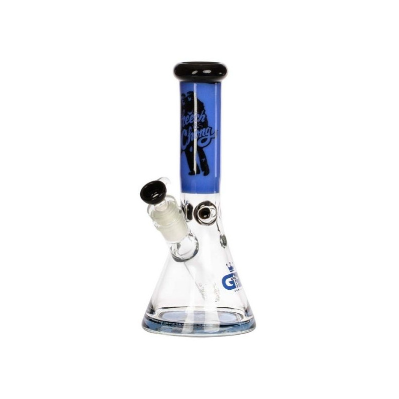 Grace Glass Cheech & Chong Beaker Bong Blå 32 cm Grace Glass Cheech & Chong Beaker Bong Blå 32 cm