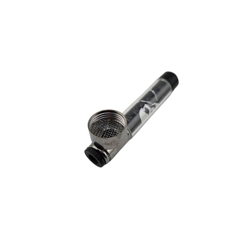 Metalpibe med Kraniedesign – 7,5 cm Metalpibe med Kraniedesign – 7,5 cm