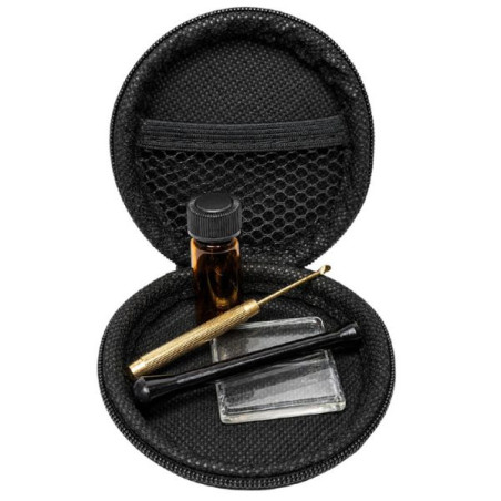Sniffsæt i Rundt Etui – 4 Dele – Ø8 cm