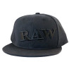 RAW Flat Cap Snapback – Sort