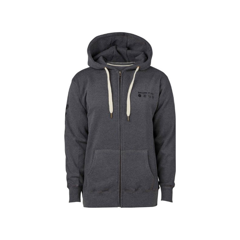 RAW Rolling Papers Zip Hoodie – Grå RAW Rolling Papers Zip Hoodie – Grå