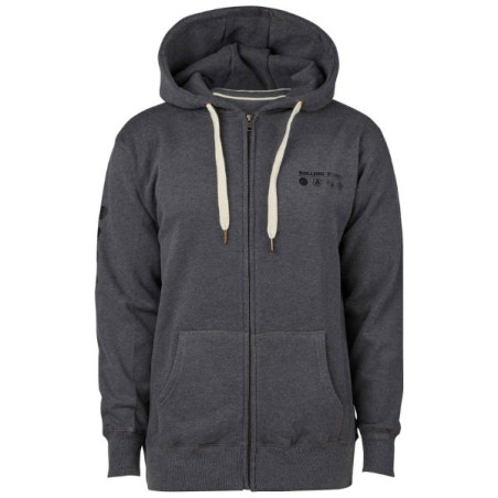RAW Rolling Papers Zip Hoodie – Grå