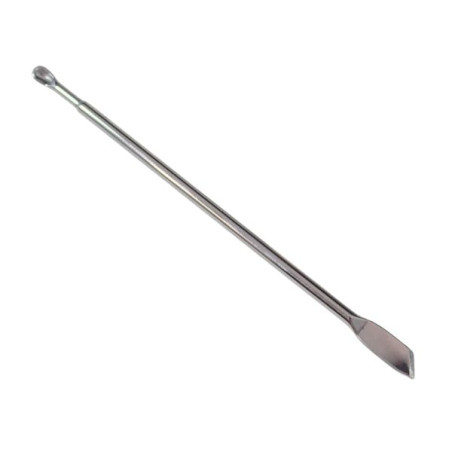 Doseringsske med Spatel Rustfrit Stål 10cm