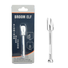 Broom Elf doseringsske med stamper i sølvfarvet aluminium