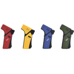 PROF Square stormlighter i vinklet design med sort greb, set forfra