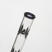 Glas Bong Black Cannabis 35cm