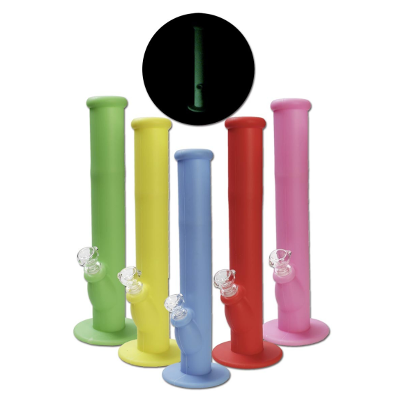 Silikone Bong Selvlysende 35cm Silikone Bong Selvlysende 35cm