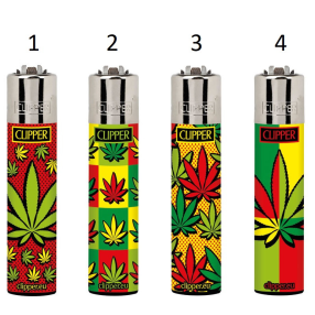 Clipper Lighter Pop Art Leaves
