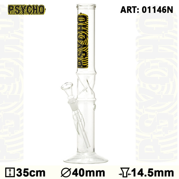 Glas Bong Psycho Ice 35cm