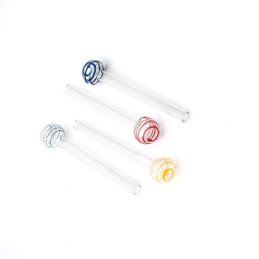 Olie pibe i glas, 15 cm, assorterede farver