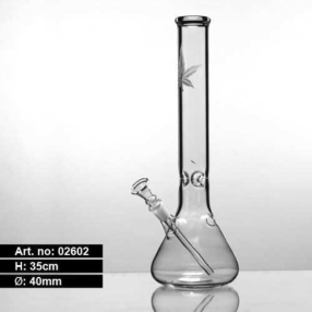Glas Bong Cannabis Beaker 35cm