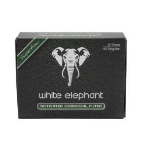 Aktiv Kul Filter 9mm White Elefant 40stk