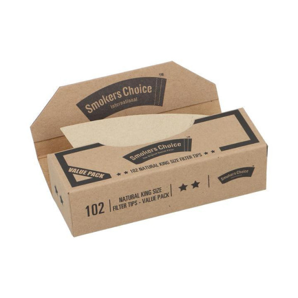 Smokers Choice Natural Filtertips 102stk Smokers Choice Natural Filtertips 102stk