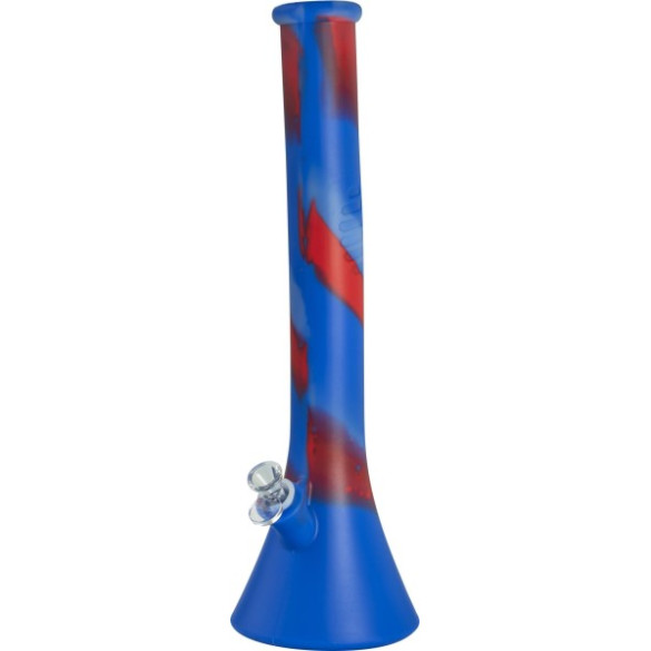 Silikone Bong Beaker Blå 44cm