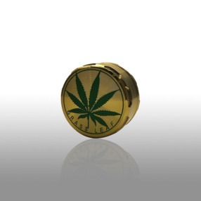 Grinder Cannabis Leaf Gold 50mm