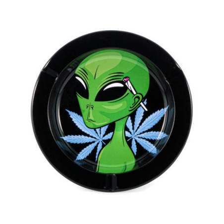 Metal Askebæger Cannabis Alien