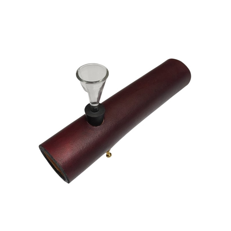 Læder Tjubang Mahogni 20cm